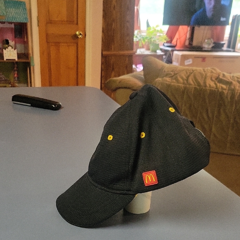 McDonald's Black and Red Rivet Hat